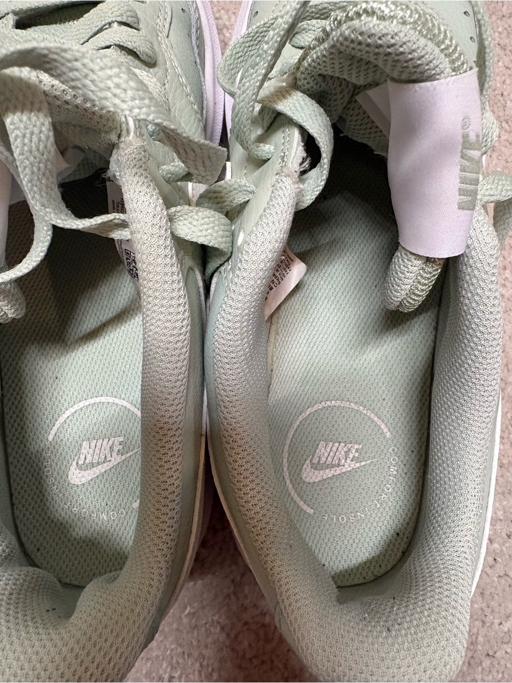 Nike Court Vision Alta Low Seafoam woman’s sneakers shoes Size 8.5 - Picture 6 of 8